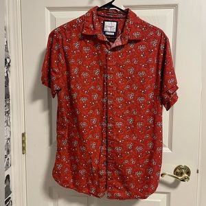 Denim & Flower Button Down Shirt